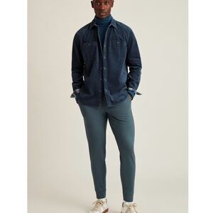 BONOBOS Corduroy Shirt Jacket Shacket Size XS Light Navy Stretch Slim Fit